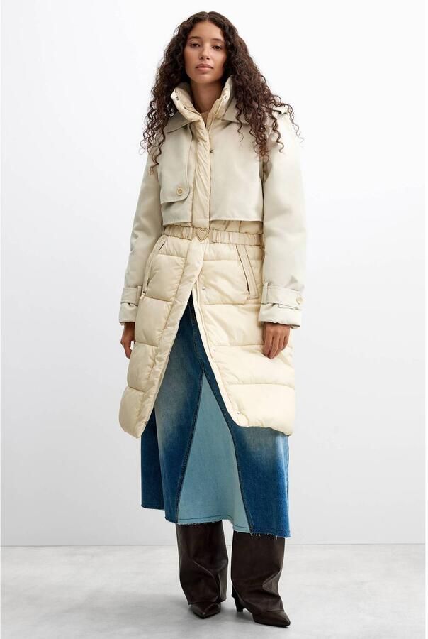 Desigual winterjas ecru - Foto 2