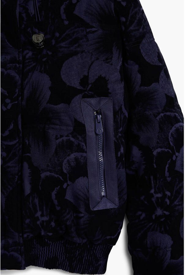 Desigual winterjas met print blauw - Foto 2