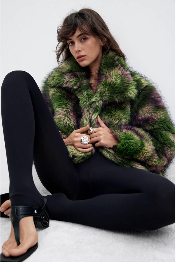 Desigual Blazer FAKE FUR_CAMOMILLE_LA 26WWEW02 - Foto 2