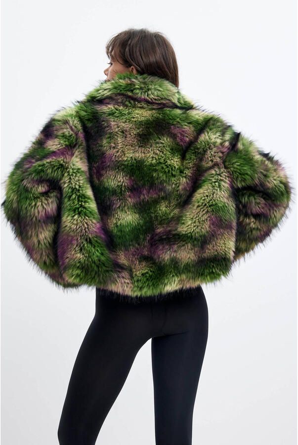 Desigual Blazer FAKE FUR_CAMOMILLE_LA 26WWEW02 - Foto 3