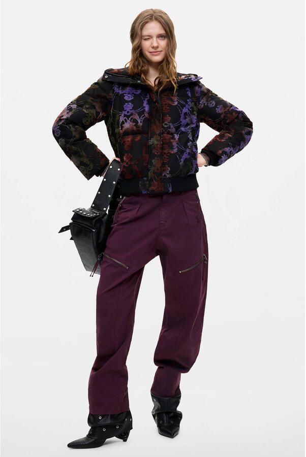 Desigual winterjas met print meerkleurig - Foto 2