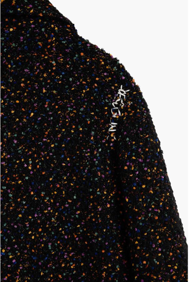 Desigual wintermantel met wol zwart meerkleurig - Foto 2