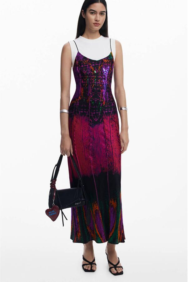Desigual Lange Jurk VEST_ALAS_LACROIX 26SWVW42