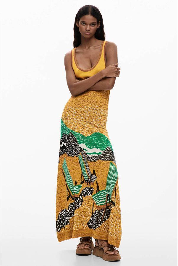 Desigual zomerjurk geel
