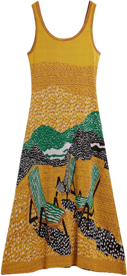 Desigual zomerjurk geel - Foto 3