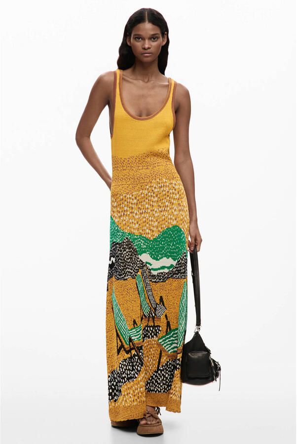 Desigual zomerjurk geel - Foto 2