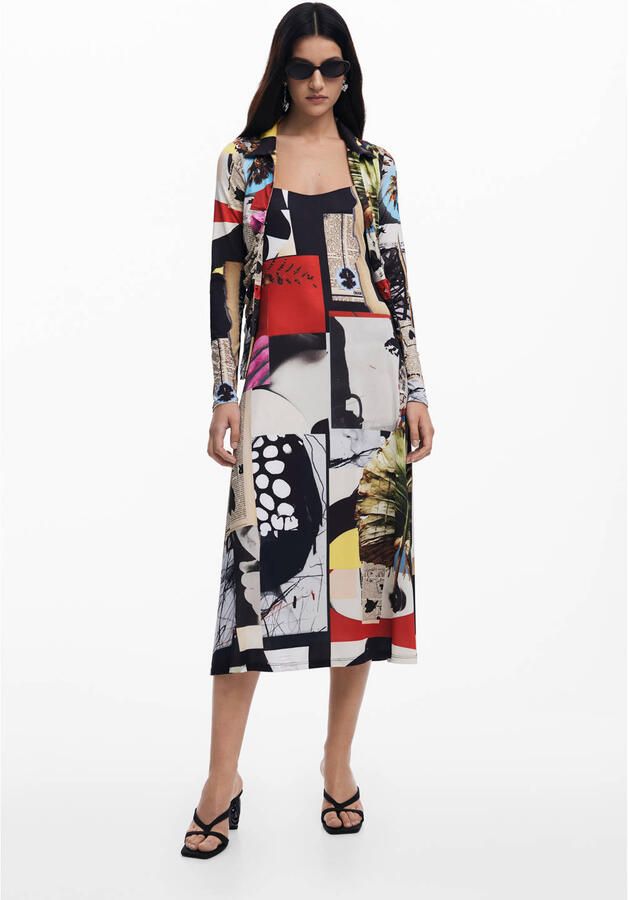 Desigual Lente Zomer Dames Lange Jurken Collectie Multicolor Dames