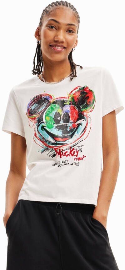 Desigual Disney T-shirt met printopdruk wit