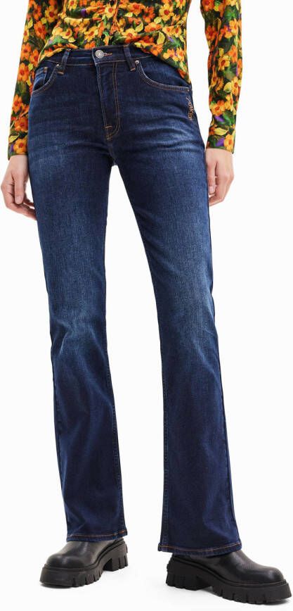 Desigual flared jeans dark blue denim