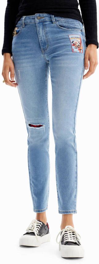 Desigual slim fit jeans light blue denim