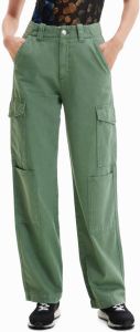 Desigual loose fit cargobroek kaki