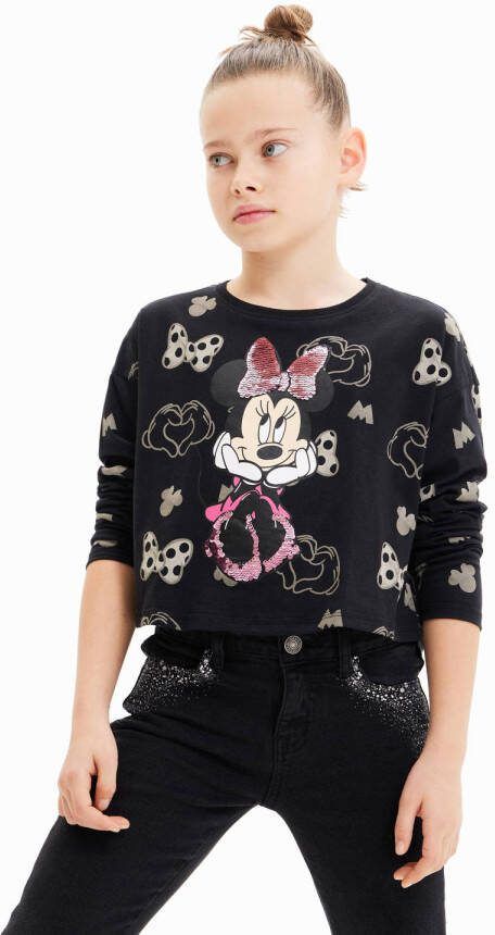 Desigual Minnie Mouse sweater zwart