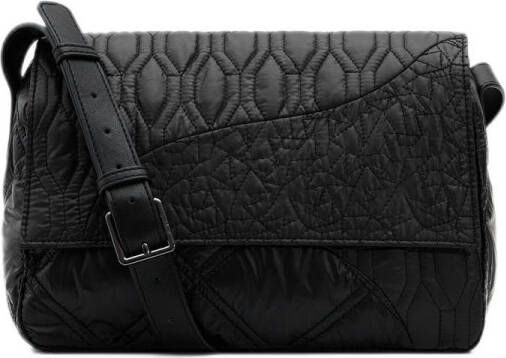 Desigual Zwarte polyurethaan handtas met verstelbare schouderband Zwart Dames