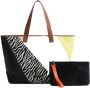 Desigual Bruine Katoenen Handtas met Schouderhengsels en Interne Pouch Multicolor Dames - Thumbnail 1