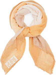 Desigual sjaal met tie-dye print beige wit