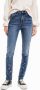 Desigual skinny jeans met borduursels medium blue denim - Thumbnail 1