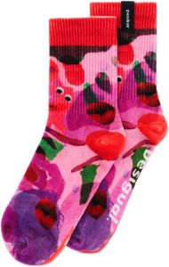 Desigual sokken met all-over print roze