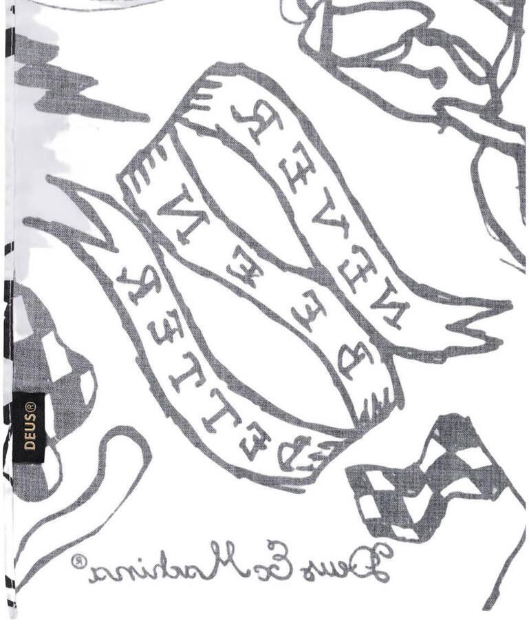 Deus Ex Machina bandana Doodle wit - Foto 2