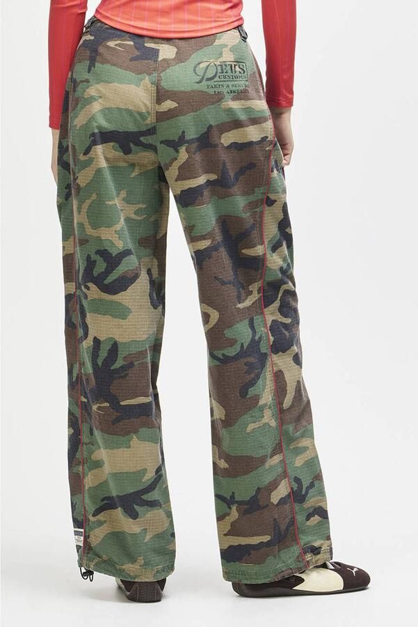 Deus Ex Machina denim wide leg camouflage broek meerkleurig - Foto 2