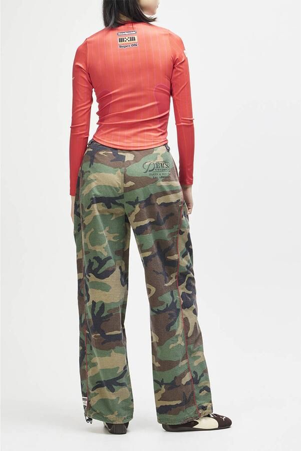Deus Ex Machina denim wide leg camouflage broek meerkleurig - Foto 3