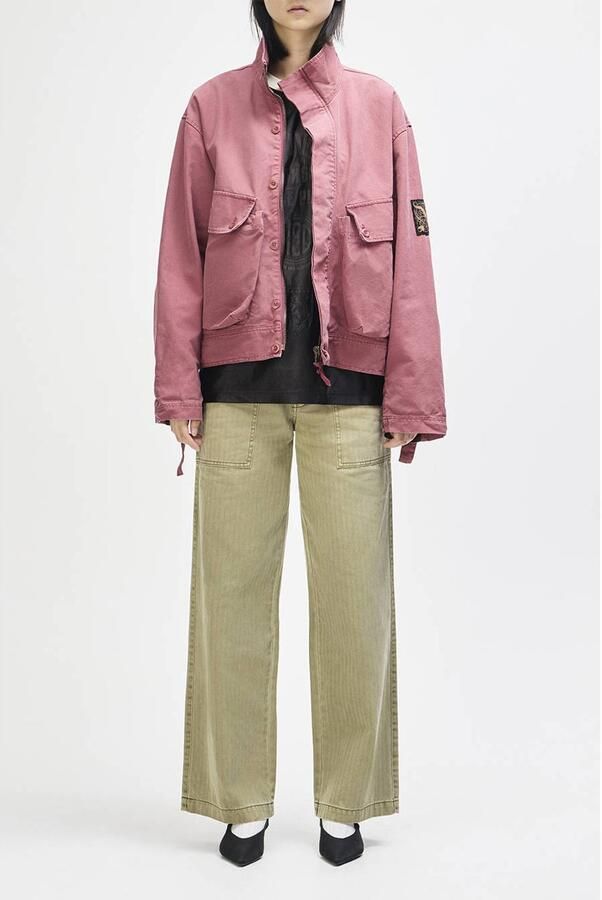 Deus Ex Machina katoenen jas met borduursels roze - Foto 2