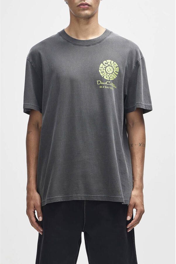 Deus Ex Machina oversized T-shirt met backprint grijs