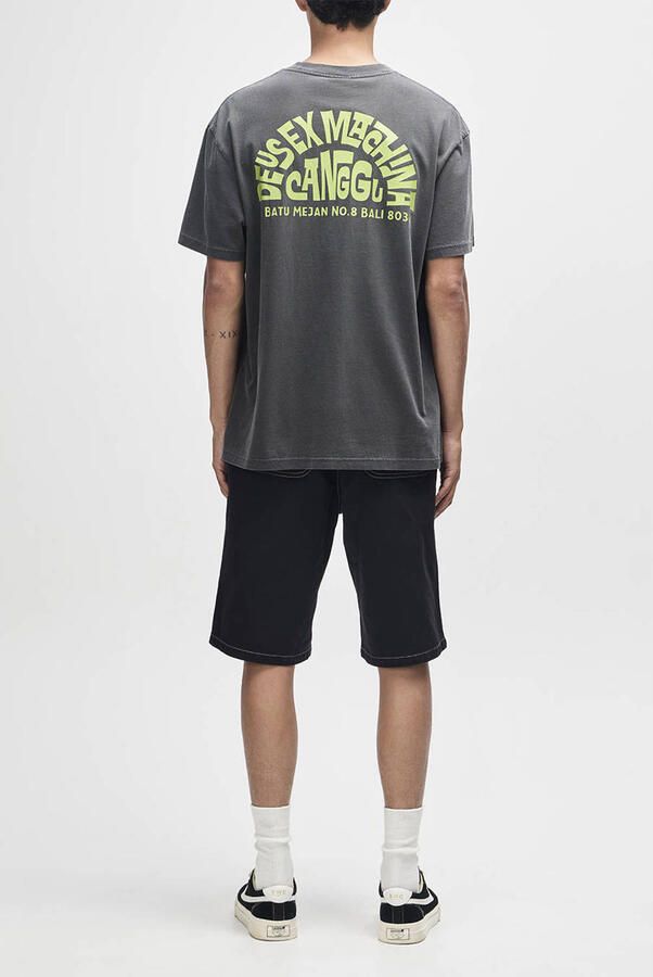 Deus Ex Machina oversized T-shirt met backprint grijs - Foto 3