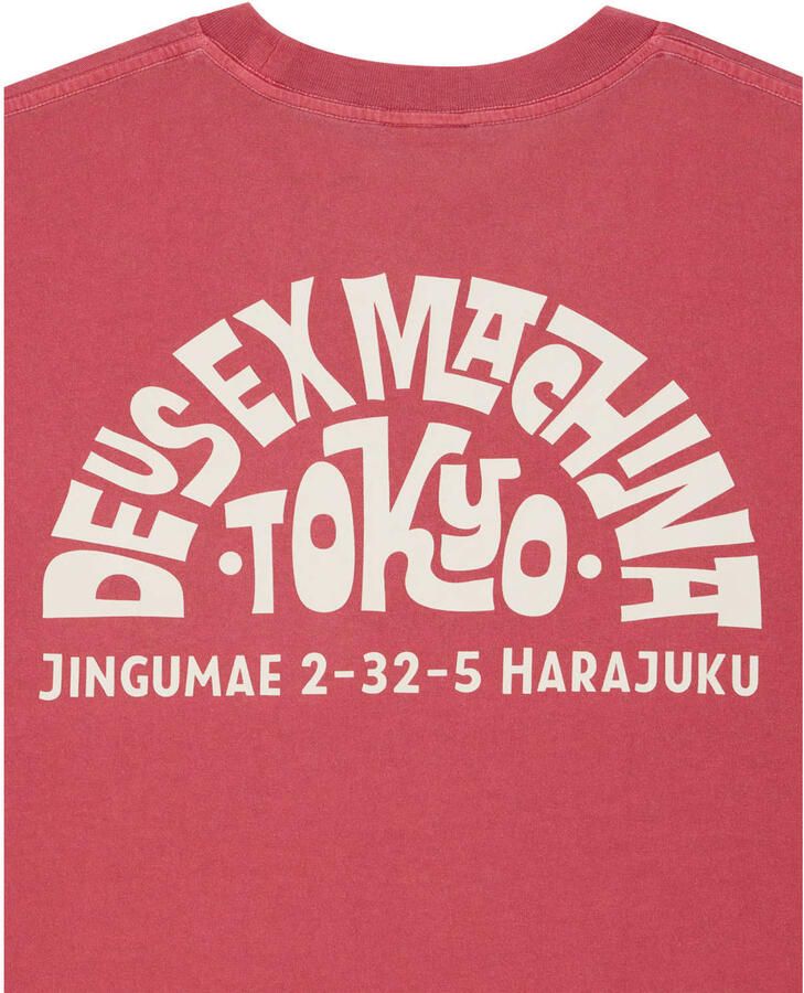 Deus Ex Machina oversized T-shirt met backprint roze - Foto 2