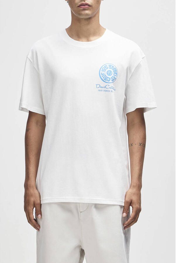 Deus Ex Machina oversized T-shirt met backprint wit