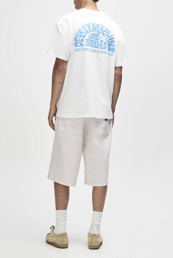 Deus Ex Machina oversized T-shirt met backprint wit - Foto 2