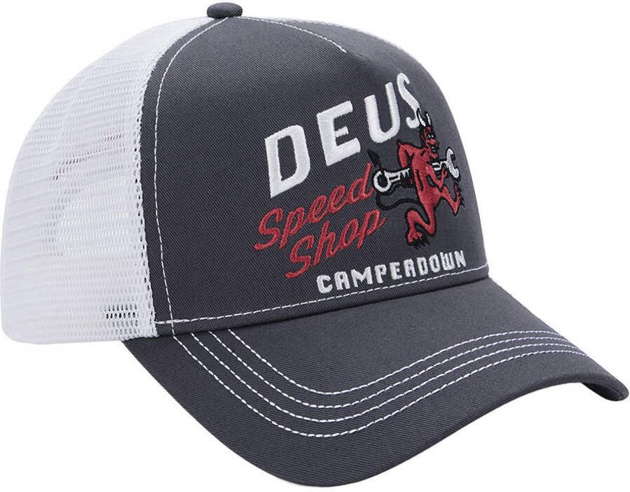 Deus Ex Machina pet Dogleg Trucker grijs
