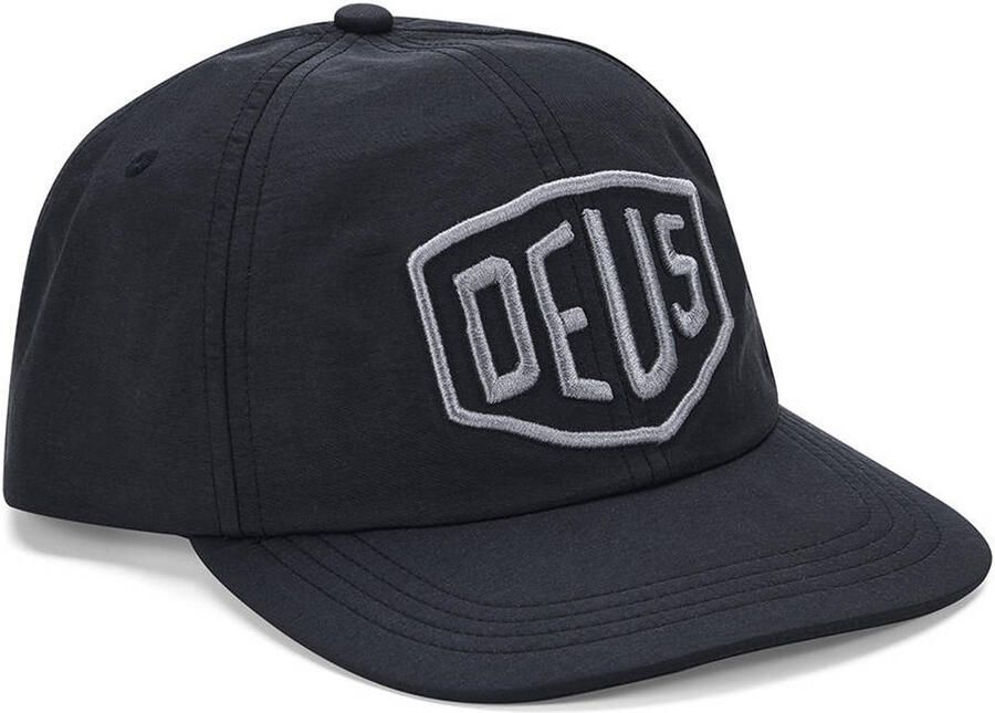 Deus Ex Machina pet met logo Shield zwart