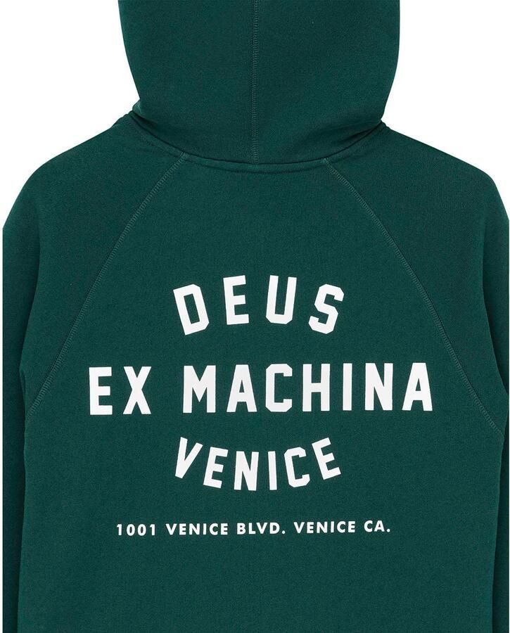 Deus Ex Machina regular fit hoodie met backprint racing green - Foto 1
