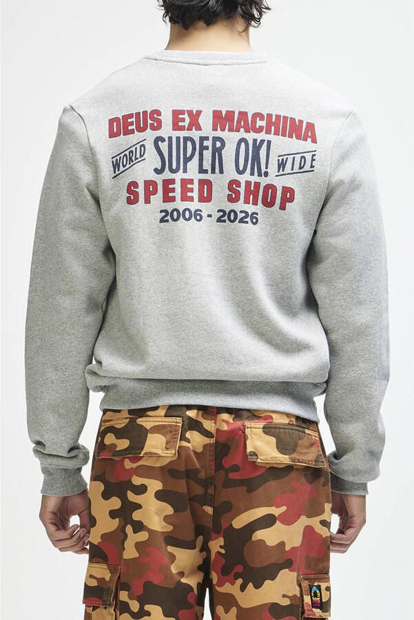 Deus Ex Machina regular fit sweater met backprint grijs - Foto 2