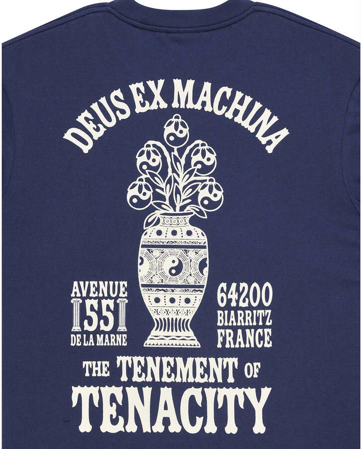 Deus Ex Machina regular fit T-shirt met backprint blauw - Foto 2