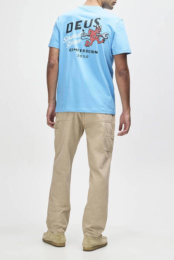 Deus Ex Machina regular T-shirt met backprint blauw - Foto 2