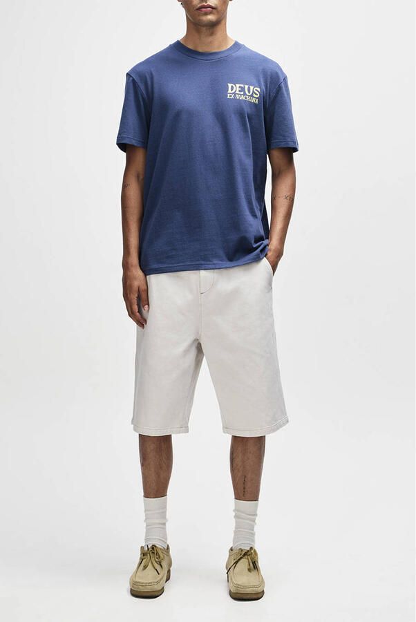 Deus Ex Machina regular T-shirt met backprint donkerblauw - Foto 2