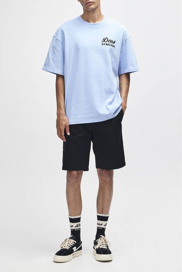 Deus Ex Machina regular T-shirt met backprint lichtblauw - Foto 2