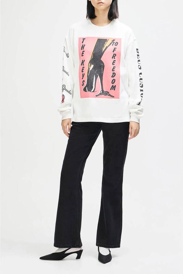 Deus Ex Machina T-shirt met backprint wit - Foto 3