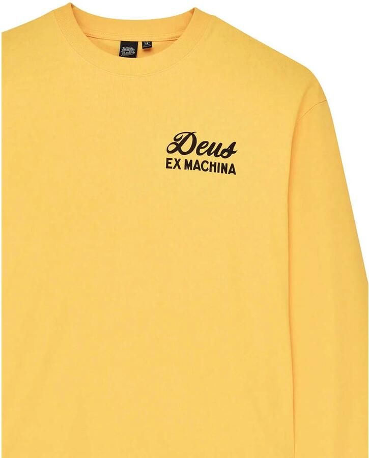 Deus Ex Machina T-shirt met tekst geel - Foto 3