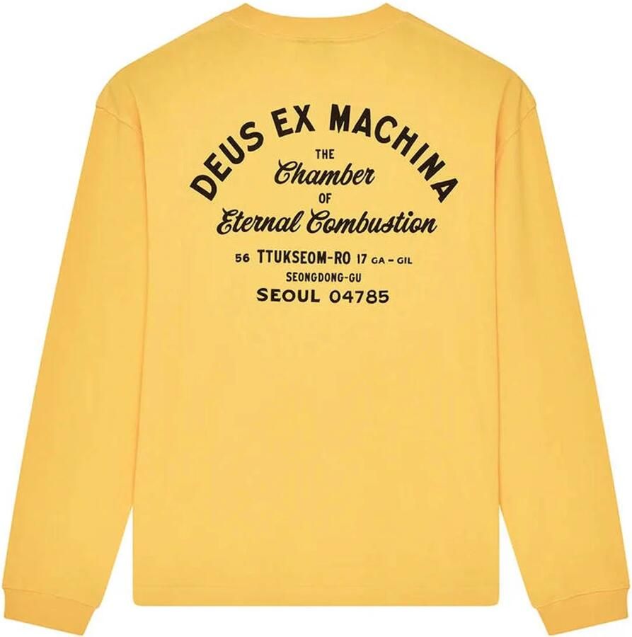 Deus Ex Machina T-shirt met tekst geel - Foto 2