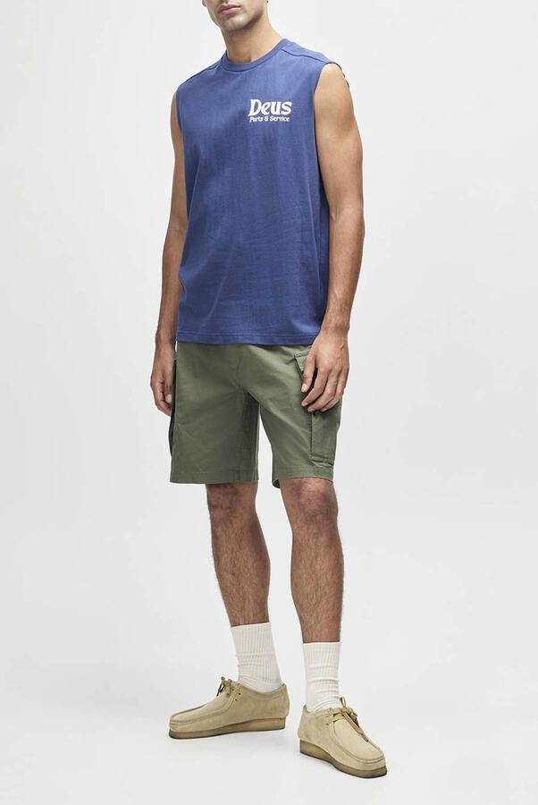 Deus Ex Machina tanktop met backprint blauw - Foto 2
