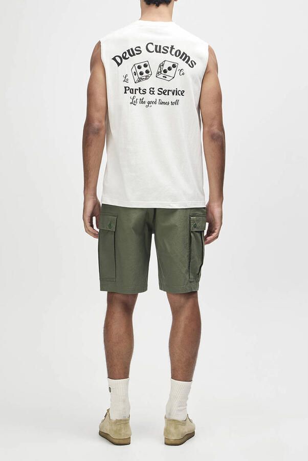Deus Ex Machina tanktop met backprint wit - Foto 3