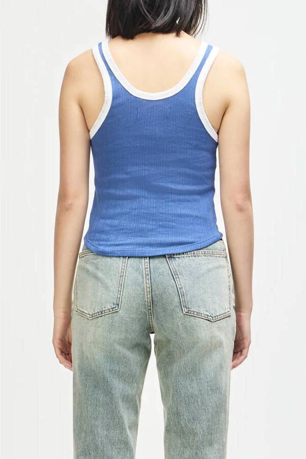 Deus Ex Machina tanktop met logo blauw - Foto 2