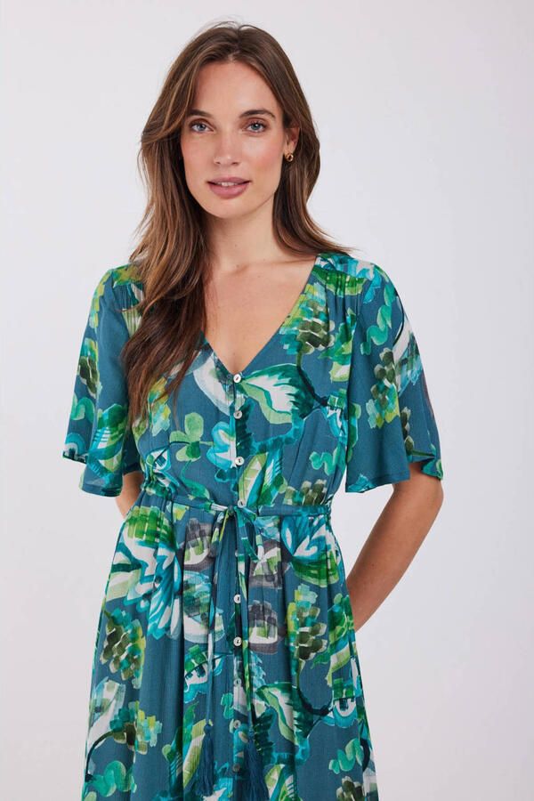 Didi A-lijn jurk groen