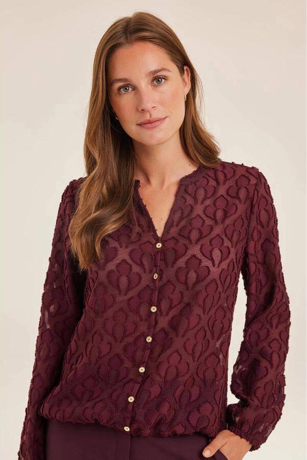 Didi blouse donkerrood