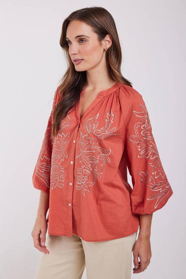 Didi blouse koraalrood