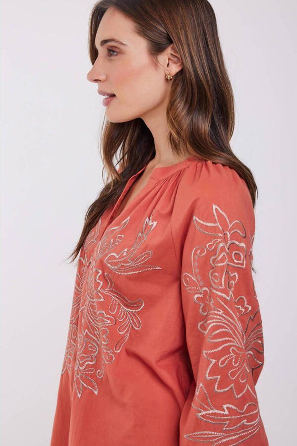 Didi blouse koraalrood - Foto 3