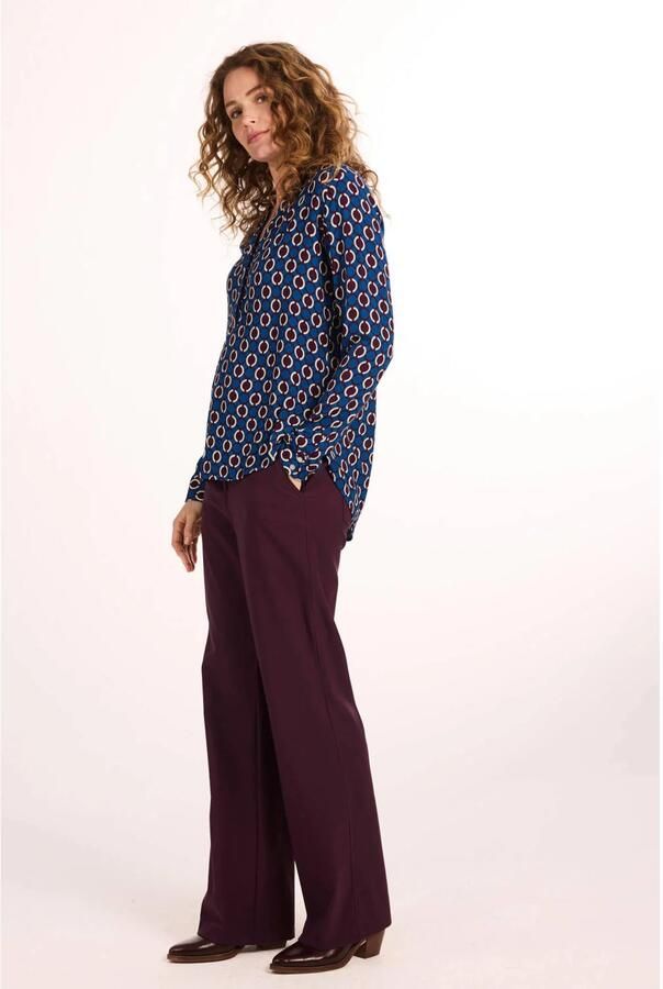 Didi blouse met print blauw - Foto 2
