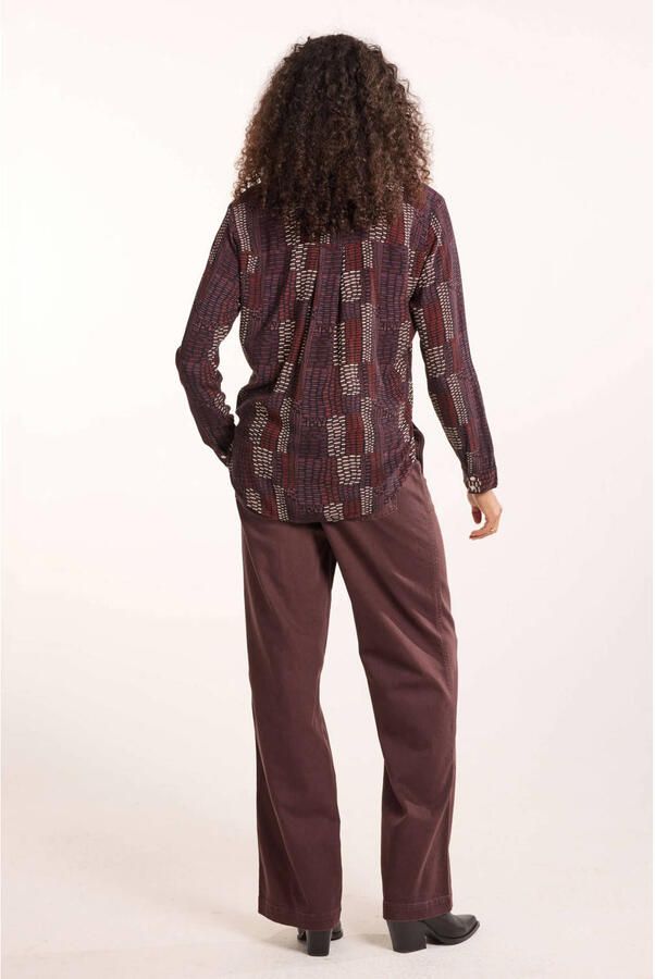 Didi blouse met print bruin - Foto 2